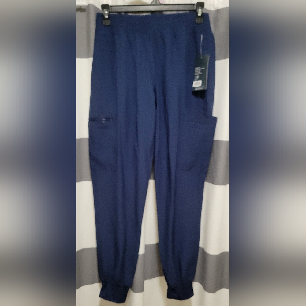 Med couture scrub pants.  Navy